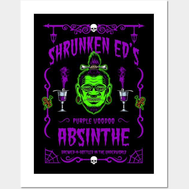 ABSINTHE MONSTERS (SHRUNKEN ED) Wall Art by GardenOfNightmares